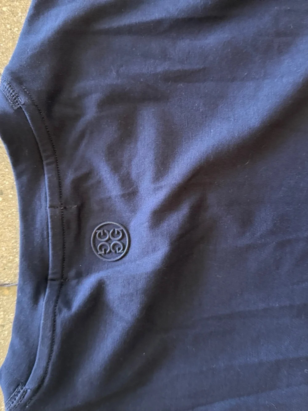 G/FORE Navy Crewneck Long Sleeve Shirt - Picture 4 of 4